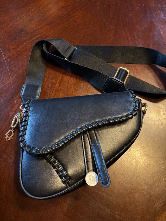 Handbags - Upcycled Inspired Crossbody Saddle Bag